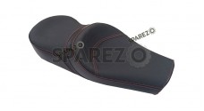 Royal Enfield GT and Interceptor 650 Comfortable Leatherite Black Dual Seat - SPAREZO